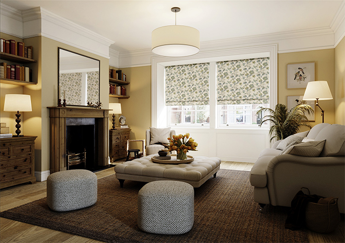 Land & Shore Orchard, Green - Twist&Fit Roman Blind - Image 7